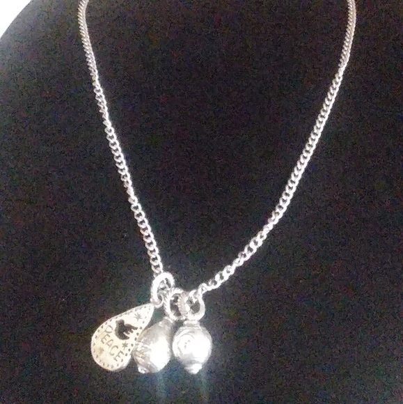 Ed Hardy Stainless Steel Chain with 3 Brighton Charms - Picture 6 of 8